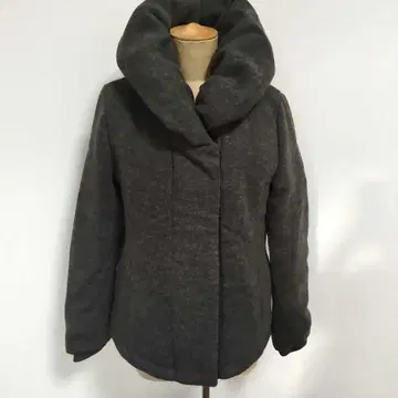 보나조르나타 다크 그레이 볼륨 호박 치마 컬러 다운 자켓