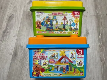 호빵맨 블록 라보 2종 세트 인형 포함