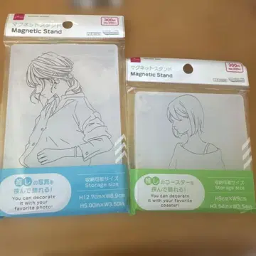 [ 미개봉 새상품 ] 마그넷 스탠드 사진 사이즈 코스터 사이즈
