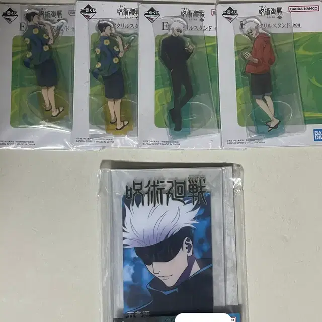 주술회전 제일복권 고죠 E상 게토 E상 고죠 K상 아크릴스탠드