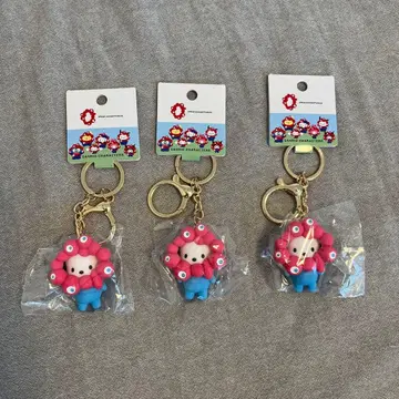 산리오 미야쿠미야쿠 입체 마스코트 컬러 키링 파스텔 포차코