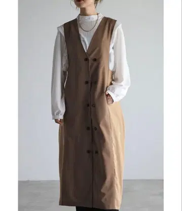 바이컬러 베스트 원피스