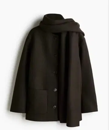 새상품 H&M 이번 시즌 완판 머플러 포함 코트
