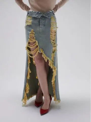 neith. 롱 데님 스커트