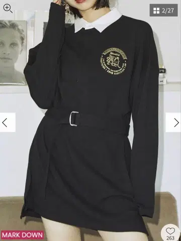 jouetie BIG 라거 셔츠 원피스