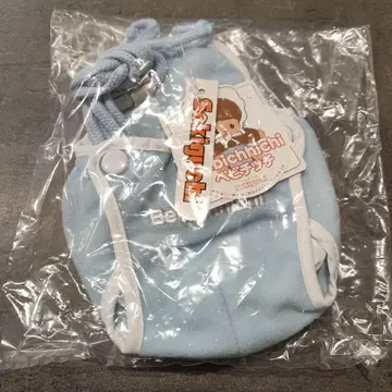 택 포함 몬치치 베이비치치 봉제 인형용 홀더 파우치 블루