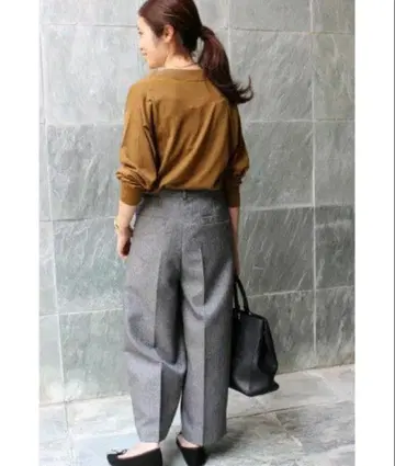 IENA 울 와이드 팬츠