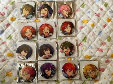 앙스타 블랙스테이지 캔뱃지 린네 마요이 미카 히나타 스바루 마코토 호박