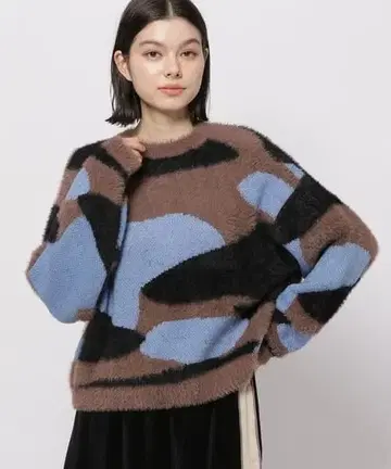 니코앤드 페더 아트 패턴 니트 풀오버 niko and -