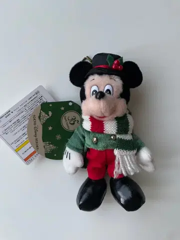 디즈니 35주년 크리스마스 레트로 미키 인형 배지