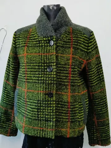 센소유니코 DW 2R 울 혼방 체크 무늬 자켓