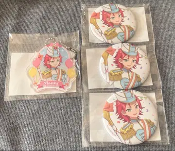 마루쿠지 아이돌타임 프리파라 미타카 아사히 캔뱃지 아크릴 키링