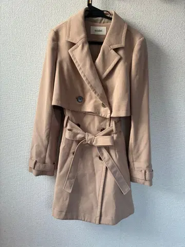 스나이델 베이지 트렌치코트 더블 브레스트 S