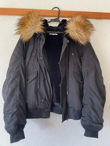 MOUSSY N2B MA1 플라이트 자켓 블랙