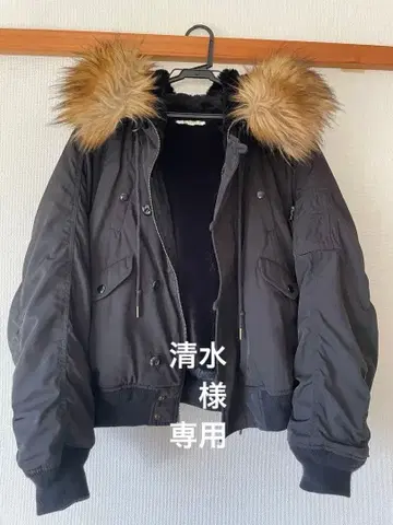 MOUSSY N2B MA1 플라이트 자켓 블랙