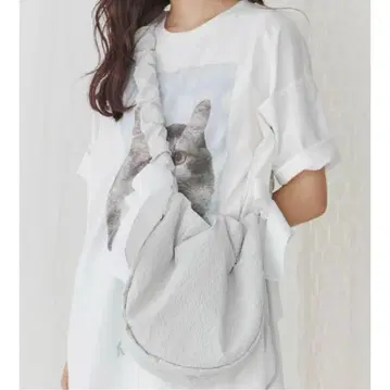 merry jenny 리본 개더 숄더백