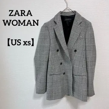 자라 우먼 [ US xs ] 체크 무늬 자켓 수트 업무용