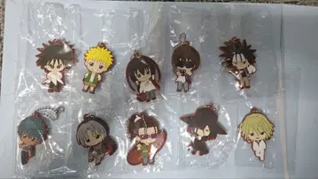 치비 캐릭터 러버 키링 세트 10개