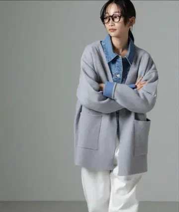 그레이 노카라 자켓