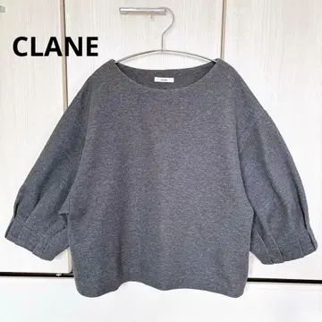 CLANE 클라네 퍼프 슬리브 상의 그레이 긴팔 레이어드