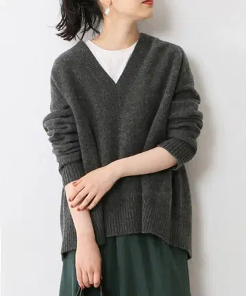 FRAMEWORK 울 캐시미어 V넥 풀오버