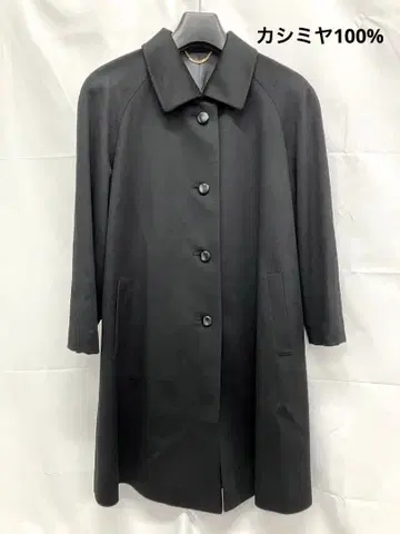 [O11] 캐시미어 100% 코트 블랙 A라인 스텐카라 코트