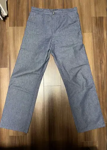 블루 데님 팬츠 와이드