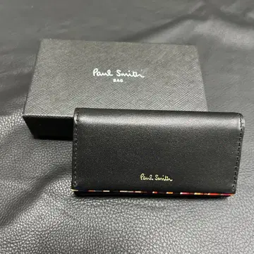 Paul Smith 블랙 가죽 키케이스 박스 포함