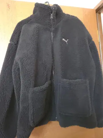 PUMA 플리스 자켓 L 블랙