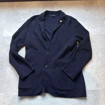 LARDINI 네이비 가디건 니트 자켓