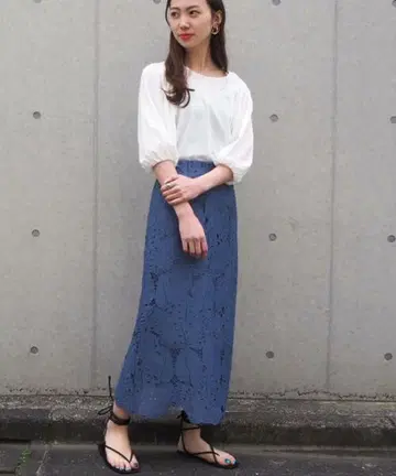 TOMORROWLAND Ballsey 보태니컬 레이스 스커트 32