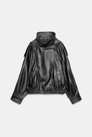 ZARA 페이크 레더 자켓 XS 완판템