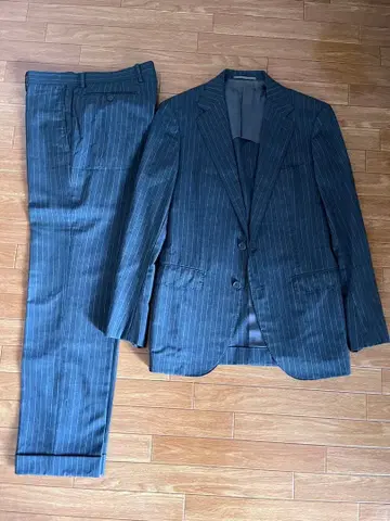 새상품급 유나이티드 애로우즈 남성용 수트 그레이 슬림 스트라이프 46