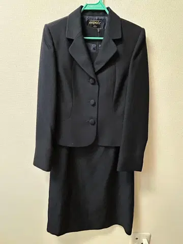 espoir 네이비 수트 자켓 스커트 세트 7호