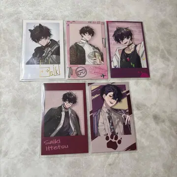 사에키 잇테츠 폴라로이드풍 카드 5장 세트