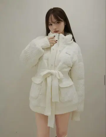 ANDMARY Mary quilting knit shape jacket