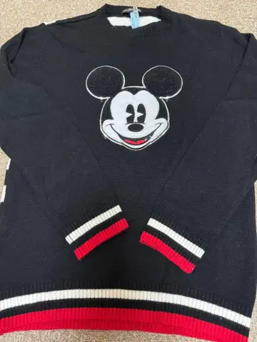 댄스 위드 드래곤 골프 남성용 L 미키마우스 스웨터 1회 착용