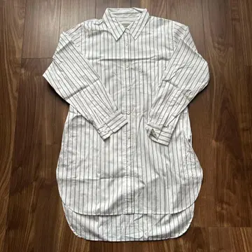 마가렛호웰 긴팔 롱 셔츠 스트라이프 사이즈 I