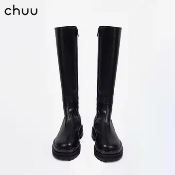 Chuu 노아해시 롱 부츠 블랙
