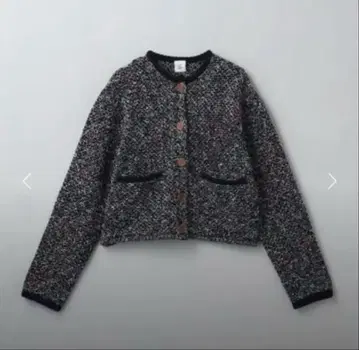 6 ROKU 믹스 슬라브 니트 가디건