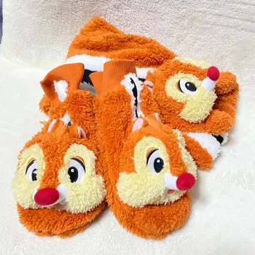 [ 미사용 ] 도쿄 디즈니 리조트 데일 머플러 장갑 묶음 판매