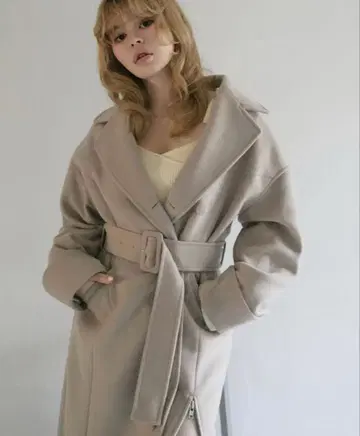 ANDMARY Ange slit long coat