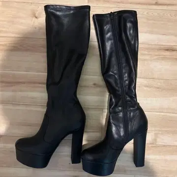 롱 부츠 블랙 L 사이즈