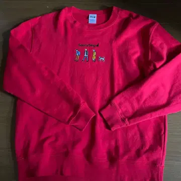 사우시드 맨투맨 빨간색