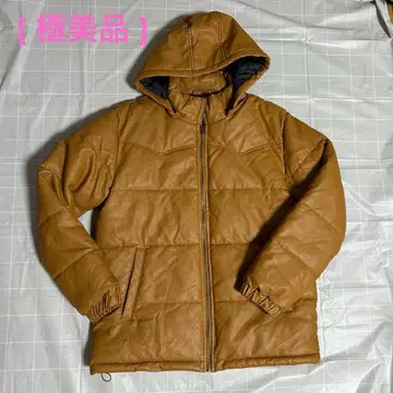 [컨디션 최상] STONE HEAD 후드 부착 다운 자켓 XL 브라운