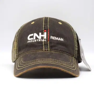 미사용 CNH 기계 기업 로고 리얼트리 자수 캡 00s 구제 의류