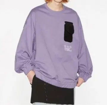 SHAREEF 패치 포켓 풀오버 사이즈 2 보라색 퍼플 샤리프