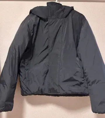 유니클로 퍼프 테크 후드티 다크 그레이 XL