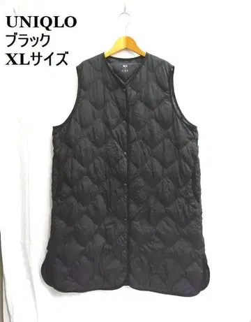UNIQLO 울트라 라이트 다운 롱 베스트 XL 블랙