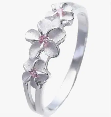 하와이안 주얼리 반지 플루메리아 silver925